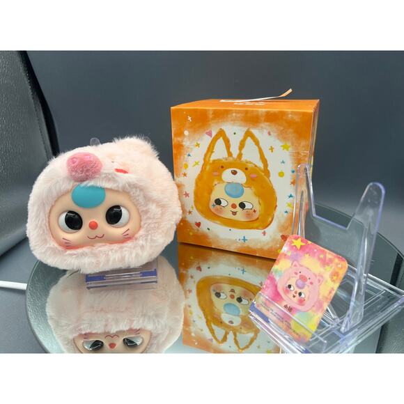 Baby Three First Generation Plush Doll CONFIRMED Pig BOBA EYES - Picture 1 of 1